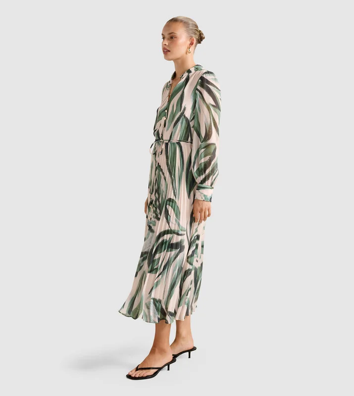 forever new  ANNABEL Button Through Midi Dress for Women | Best Price UAE